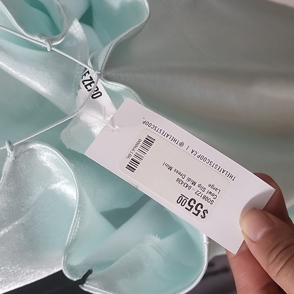 BNWT Double Zero Satin backless slip Dress - Picture 6 of 8